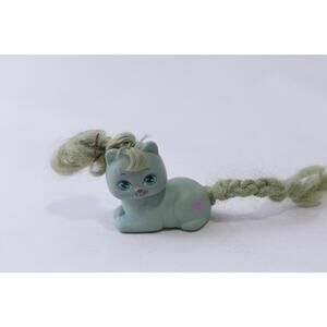Mattel, Little Pretty, Rosebud Kitten, Toy Figure, Aqua Body and Hair